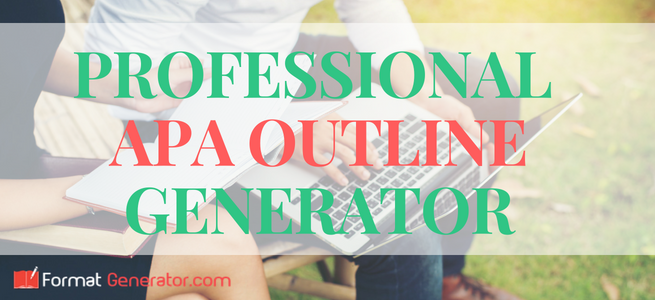 term paper apa format outline